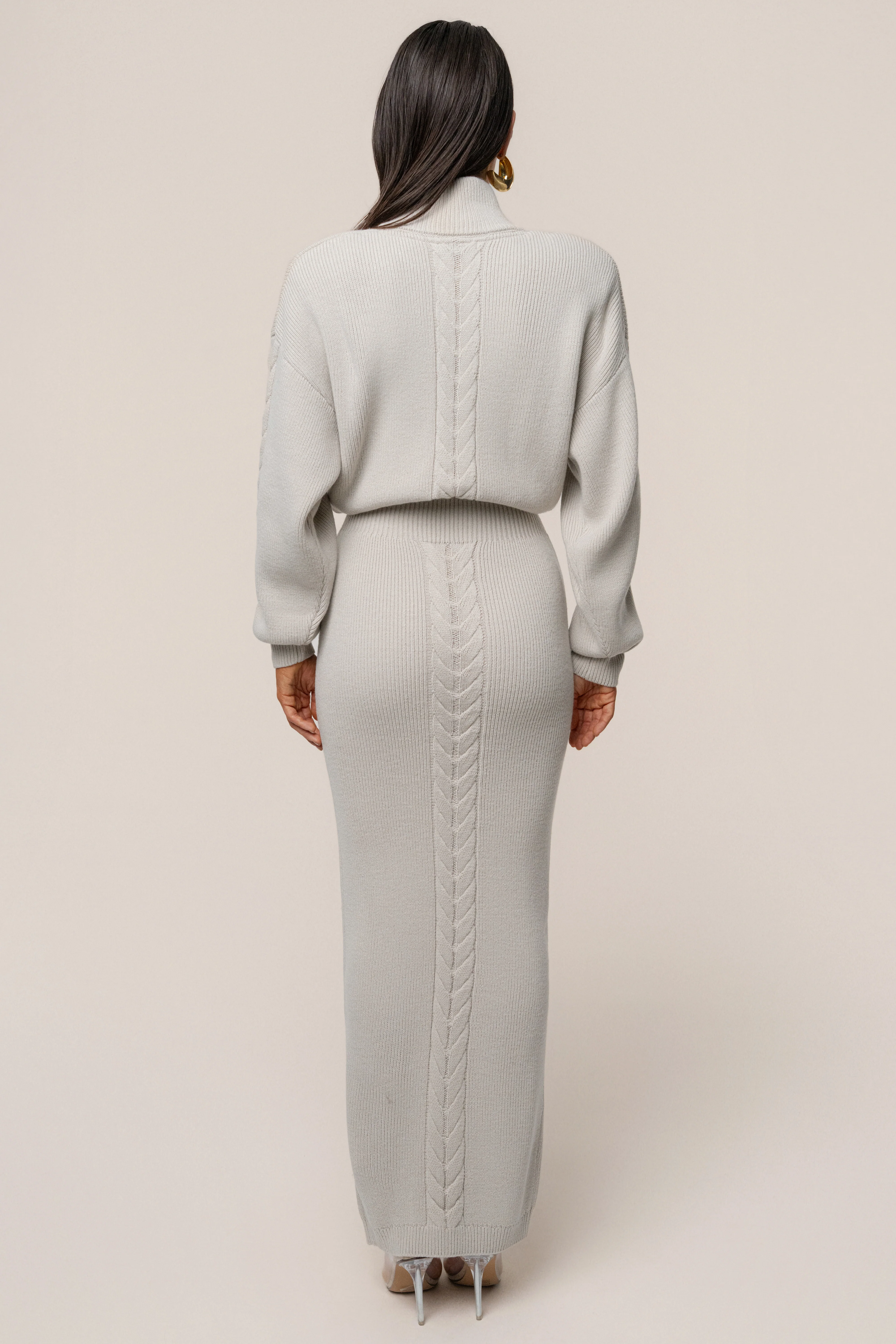 Stone Cozy Intentions Ribbed Dress