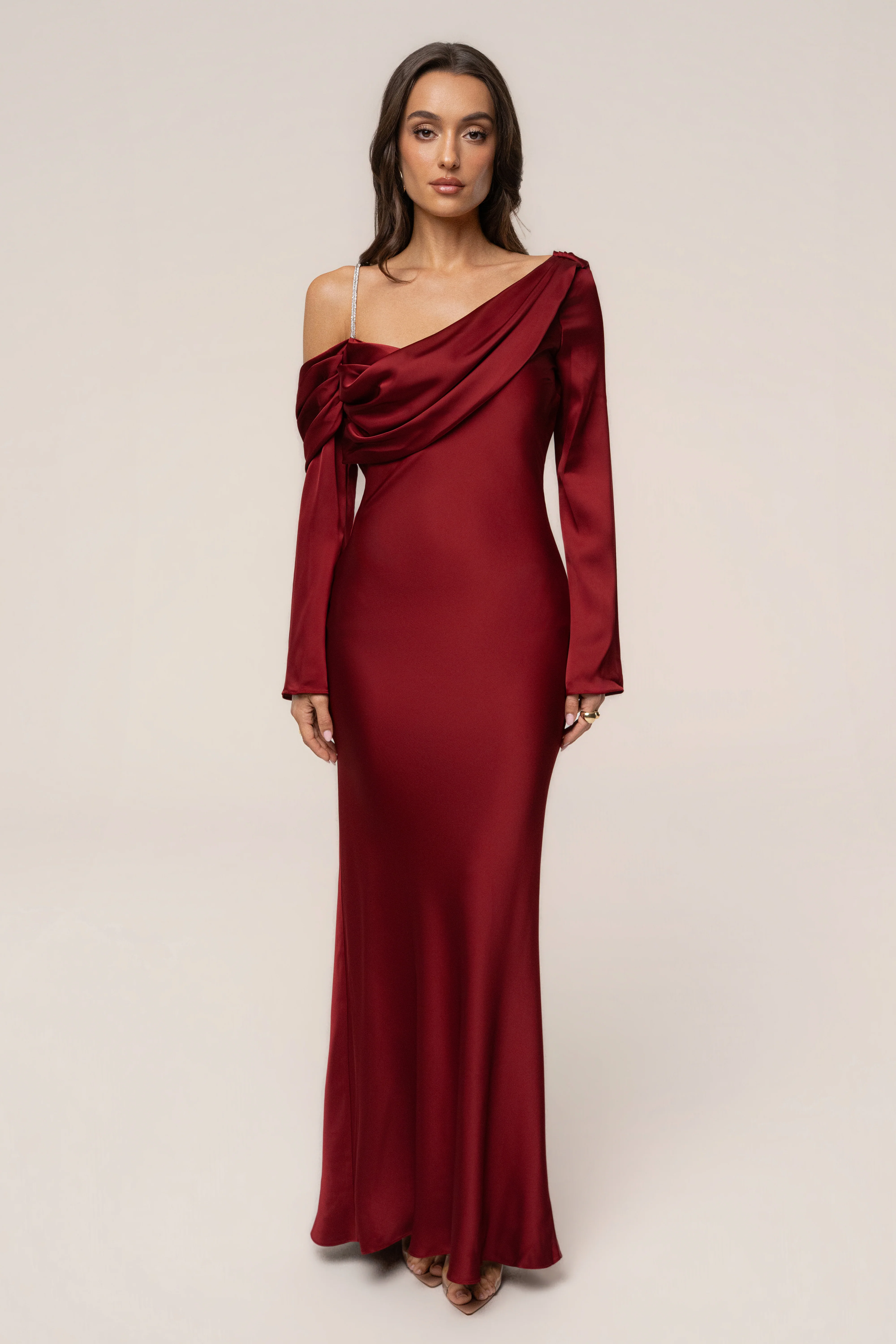 Red One And Only Satin Dress