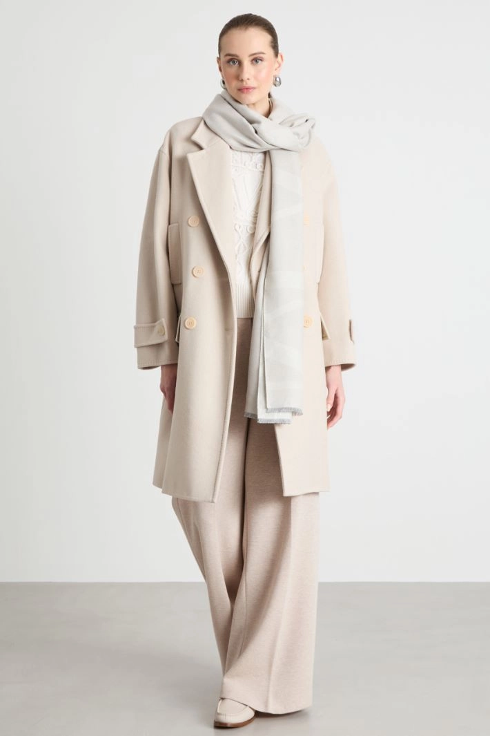 Bamboo viscose stole - WHITE