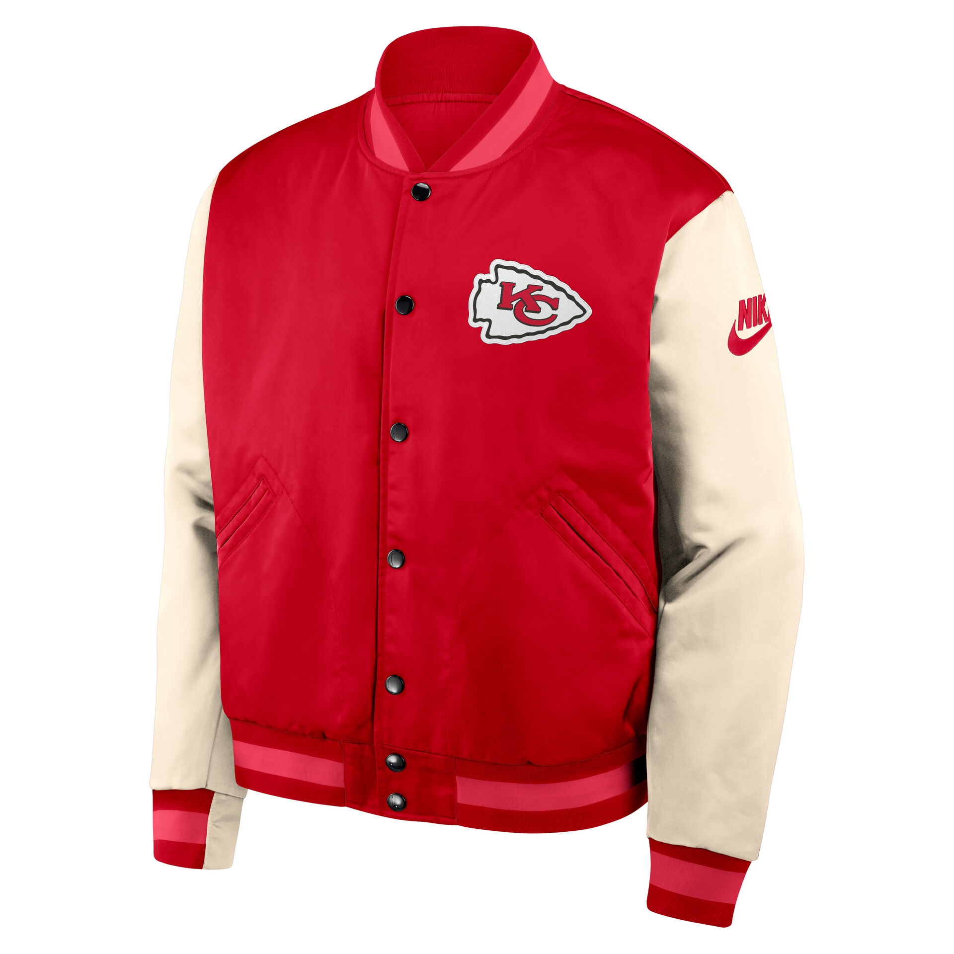 Kansas City Chiefs Rewind Legacy Bomber Jacket Red/Cream