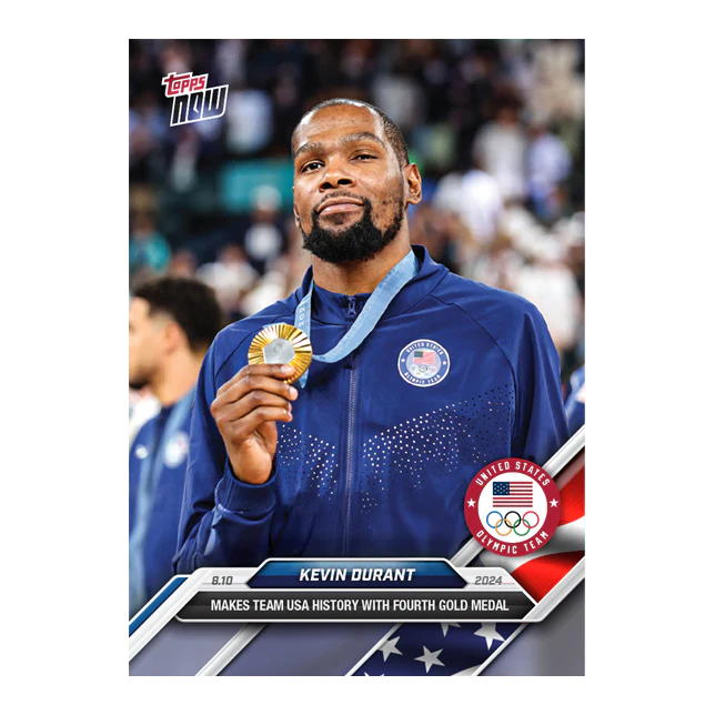 Kevin Durant - 2024 Olympic Games TOPPS NOW® Card 28 - LOOK FOR AUTOS