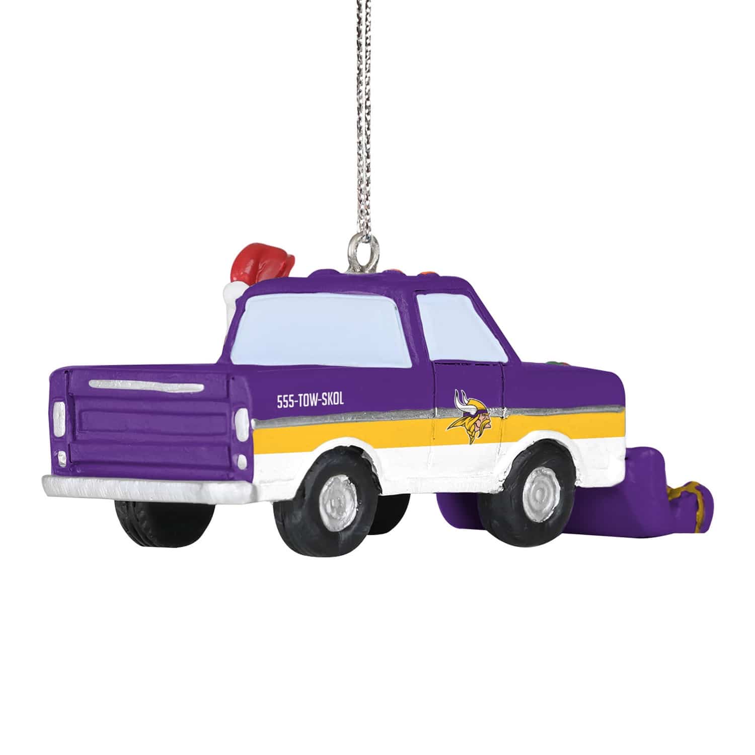 Minnesota Vikings NFL Snow Plow Truck Christmas Ornament