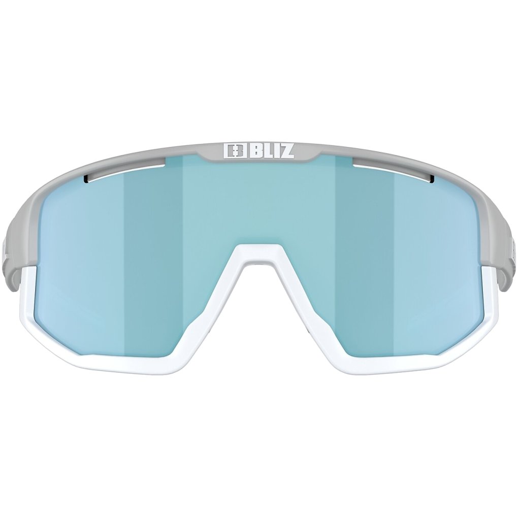 Bliz Fusion Glasses - Matt Light Grey - Smoke Ice Blue Mirror