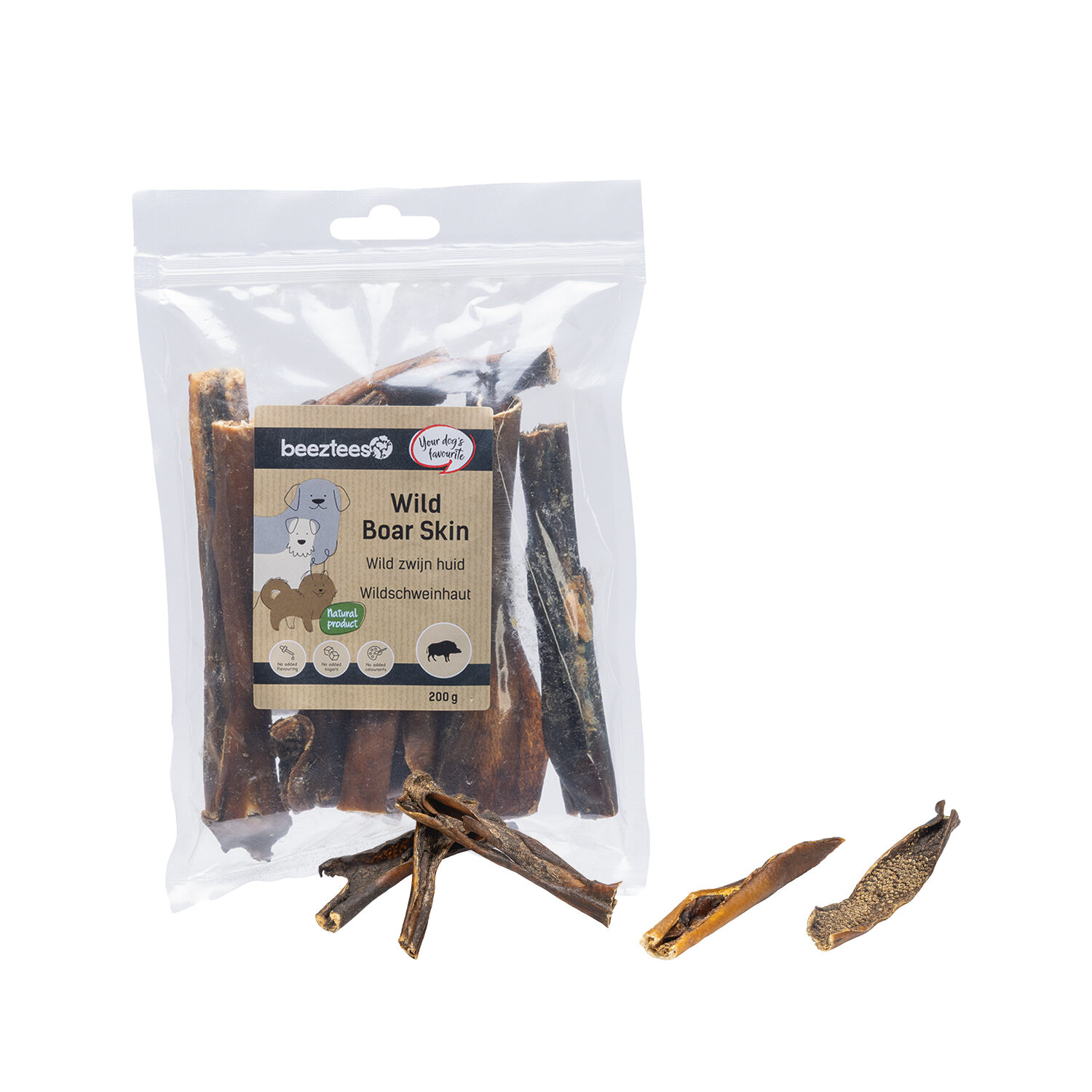 Beeztees Wild Boar Skin - 200 g