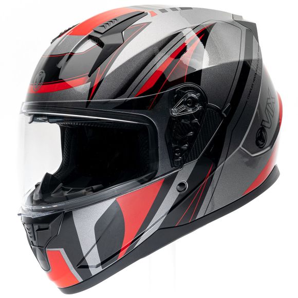 Casque intégral Ovix TEXEL EVO - Noir / RougeRef : OVI0056