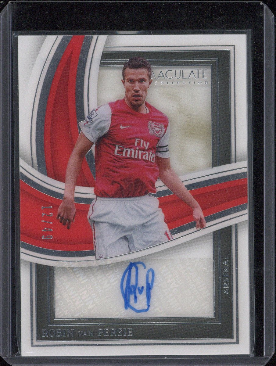 2023-24 Immaculate Robin Van Persie Shadowbox Auto 12/49