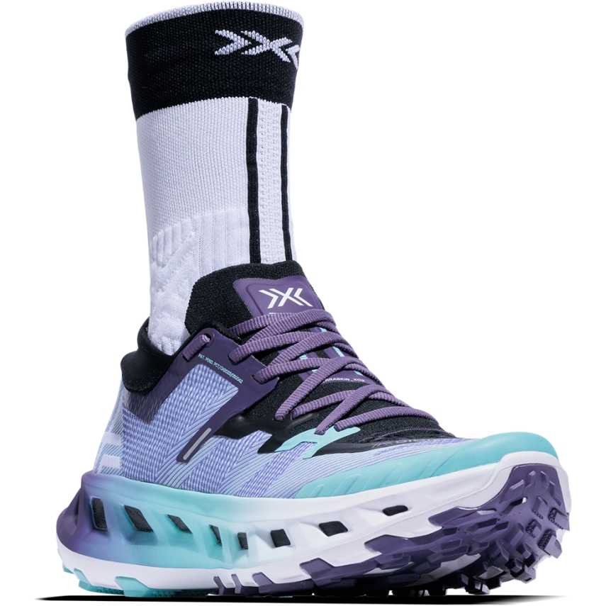 X-Bionic Terraskin X02 Trail Running Shoes - aqua/deep purple