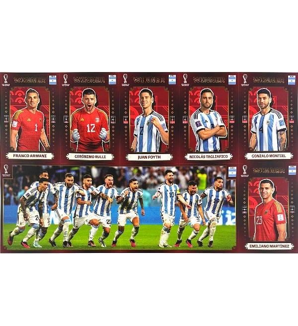 Panini World Cup 2022 - Winner Complete Set - Maxi Poster + 30 Stickers