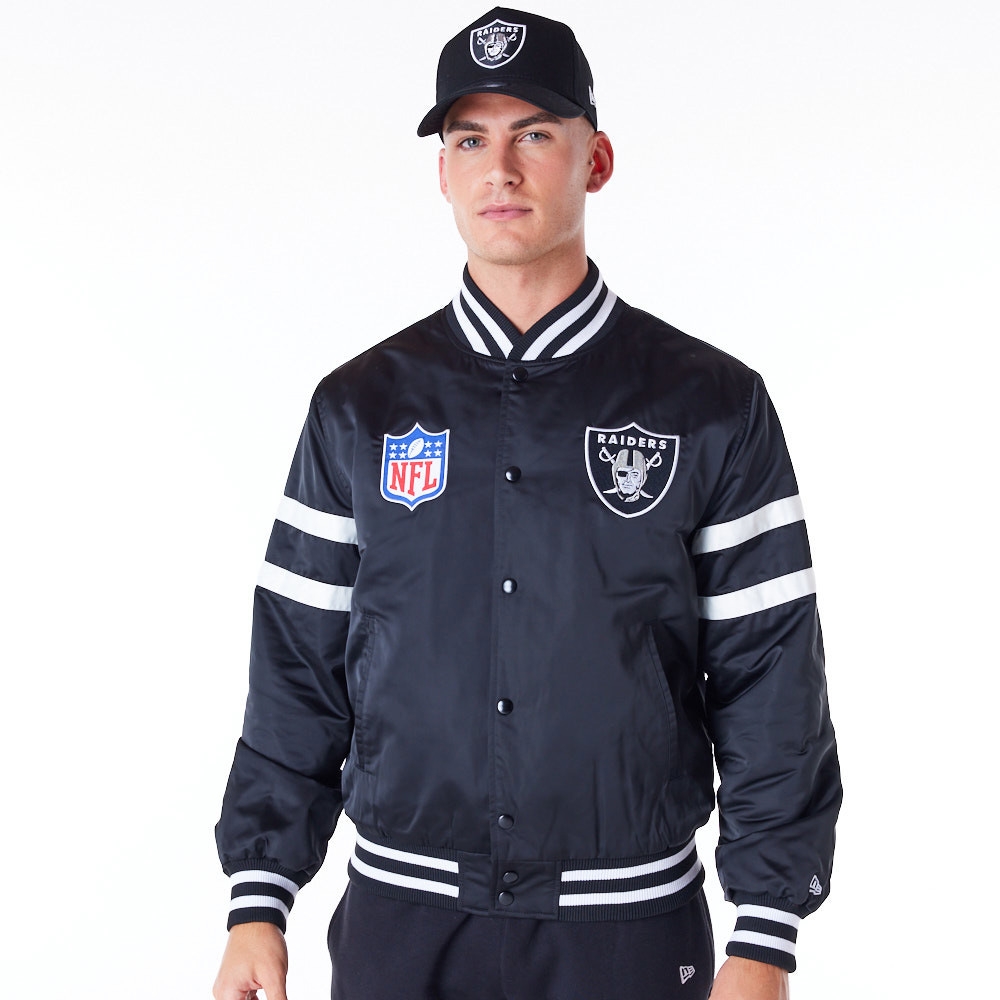 Las Vegas Raiders NFL Sport Classics Satin Jacket Black
