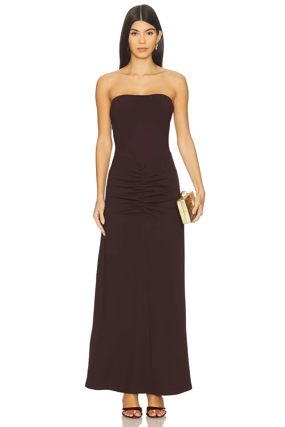 Tube Gathered Front Dress