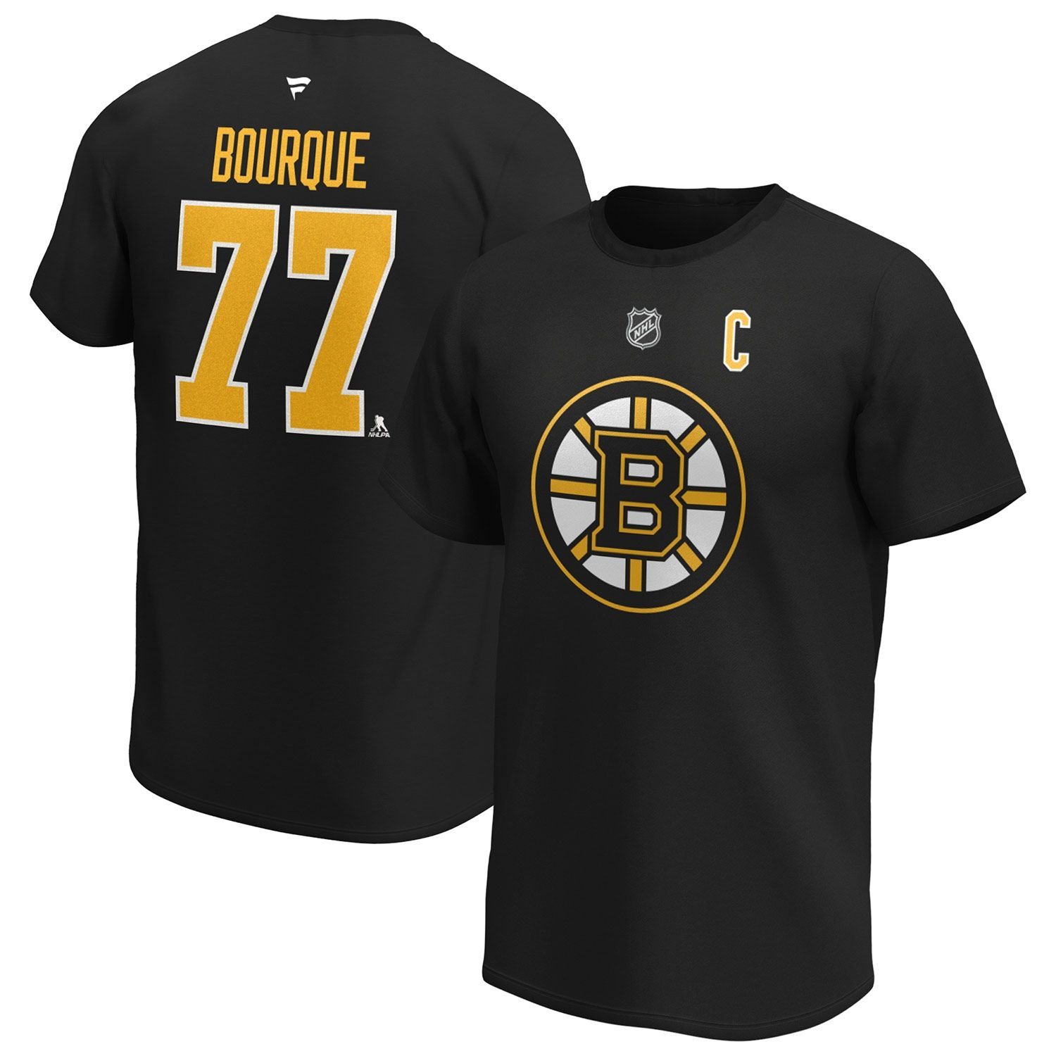 Ray Bourque #77 Boston Bruins Alumni Fanatics NHL T-Shirt Black