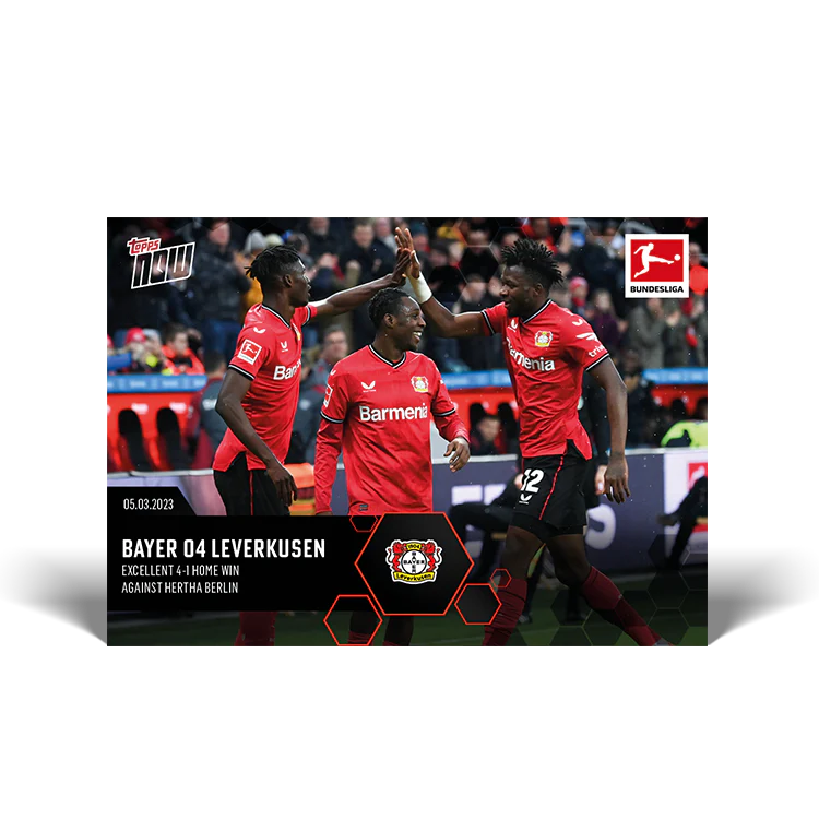 Topps UK - Excellent 4-1 Home win against Hertha BSC - Bundesliga TOPPS NOW® Card #152