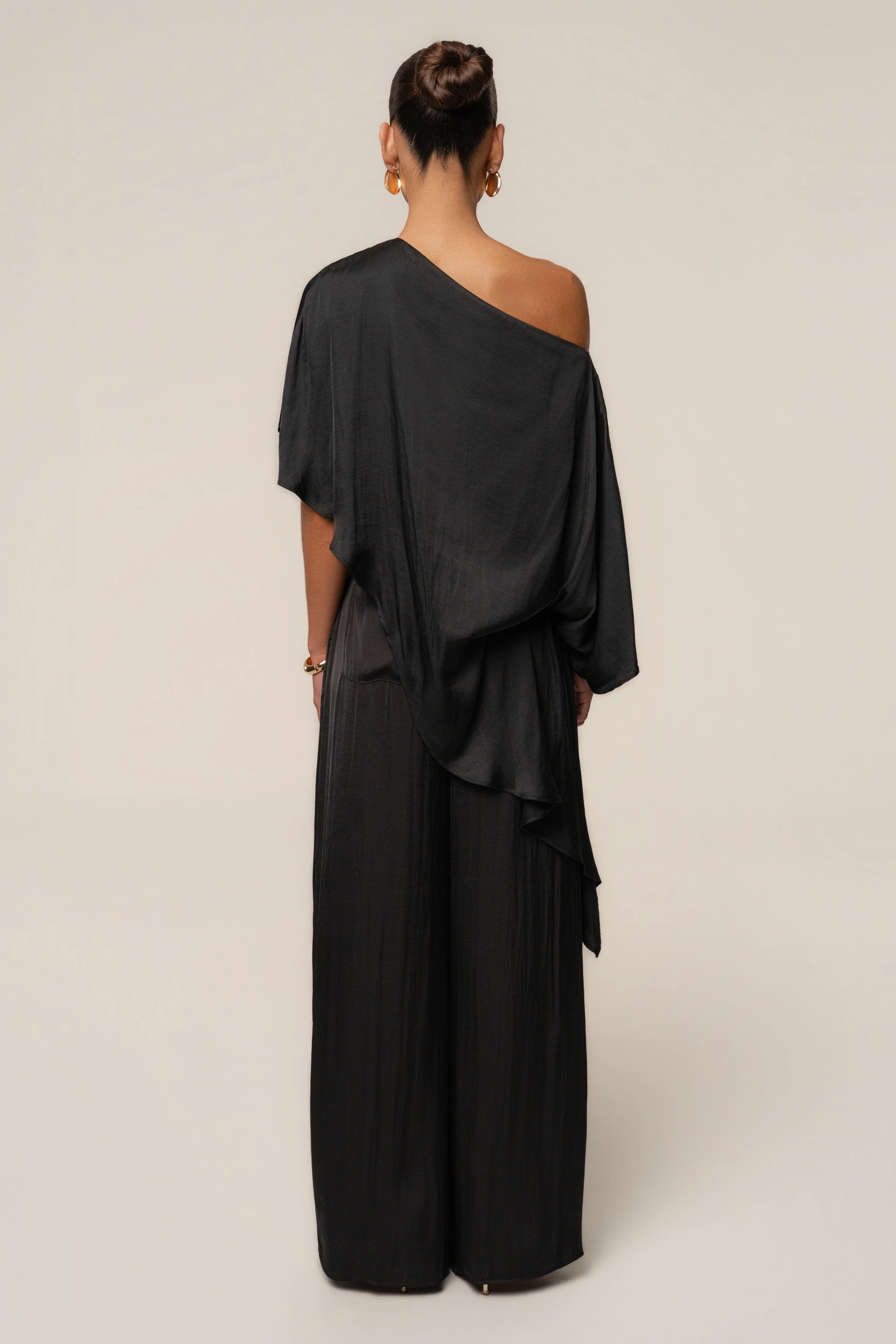 Black Brisa Drape Top