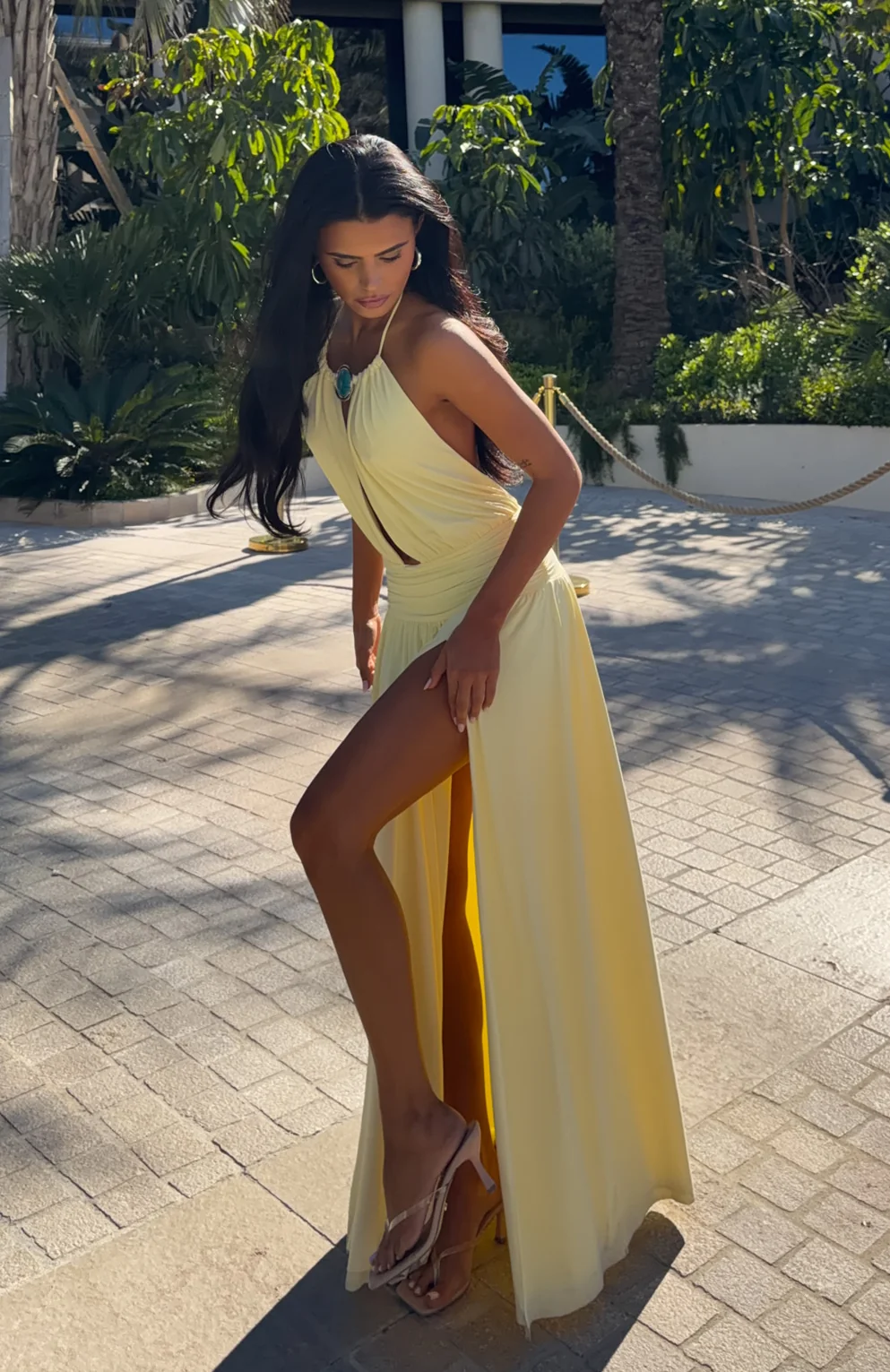 Light Of Amour Maxi Dress Lemon