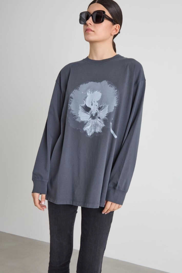 Printed oversize T-shirt - GREY