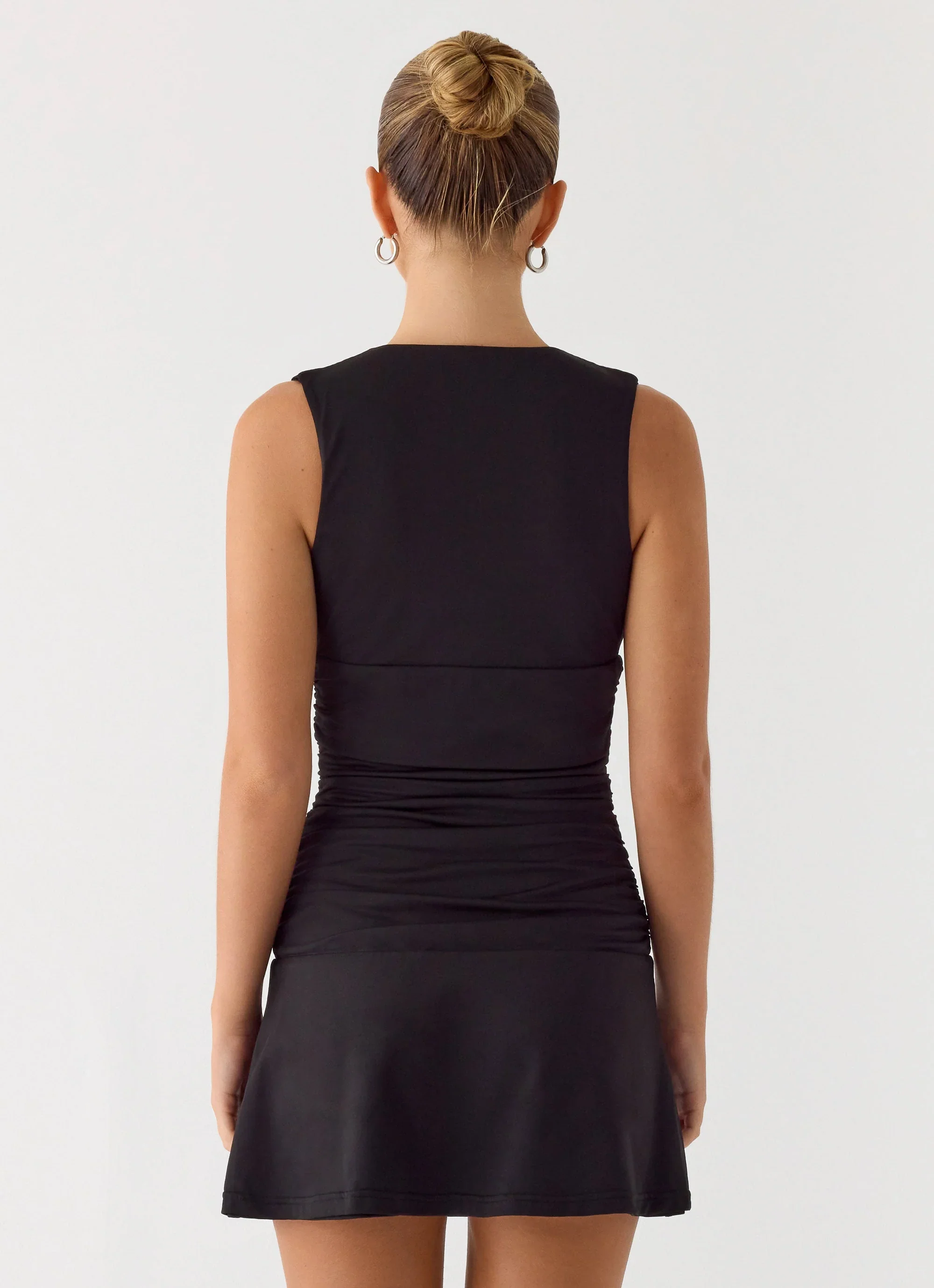 Cherry Sky Mini Dress - Black