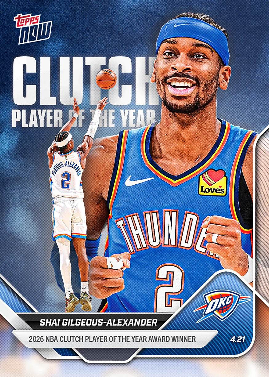 Shai Gilgeous-Alexander - 2025-26 NBA Topps NOW® - Card CPOY