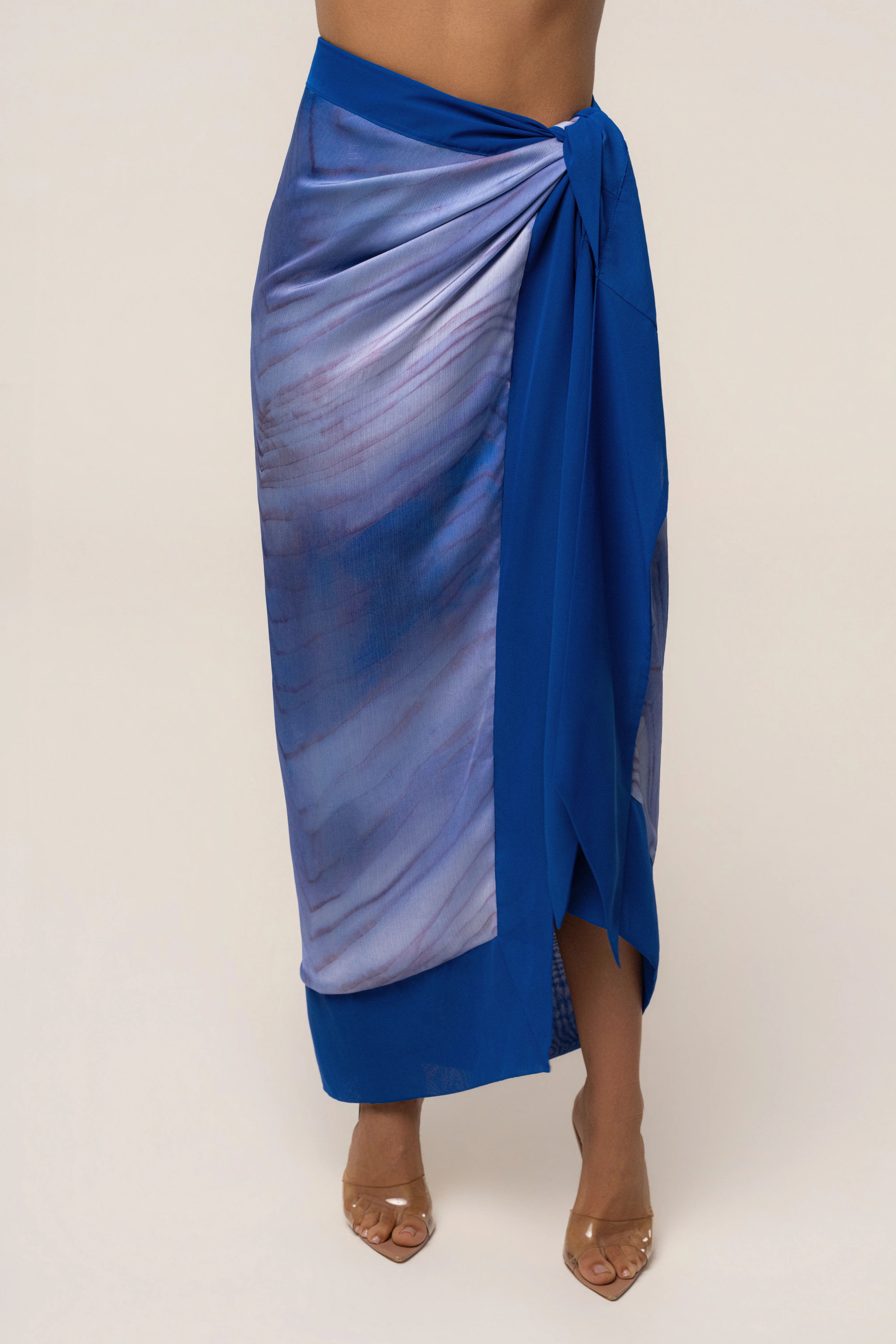 Blue Bahía Wrap Skirt