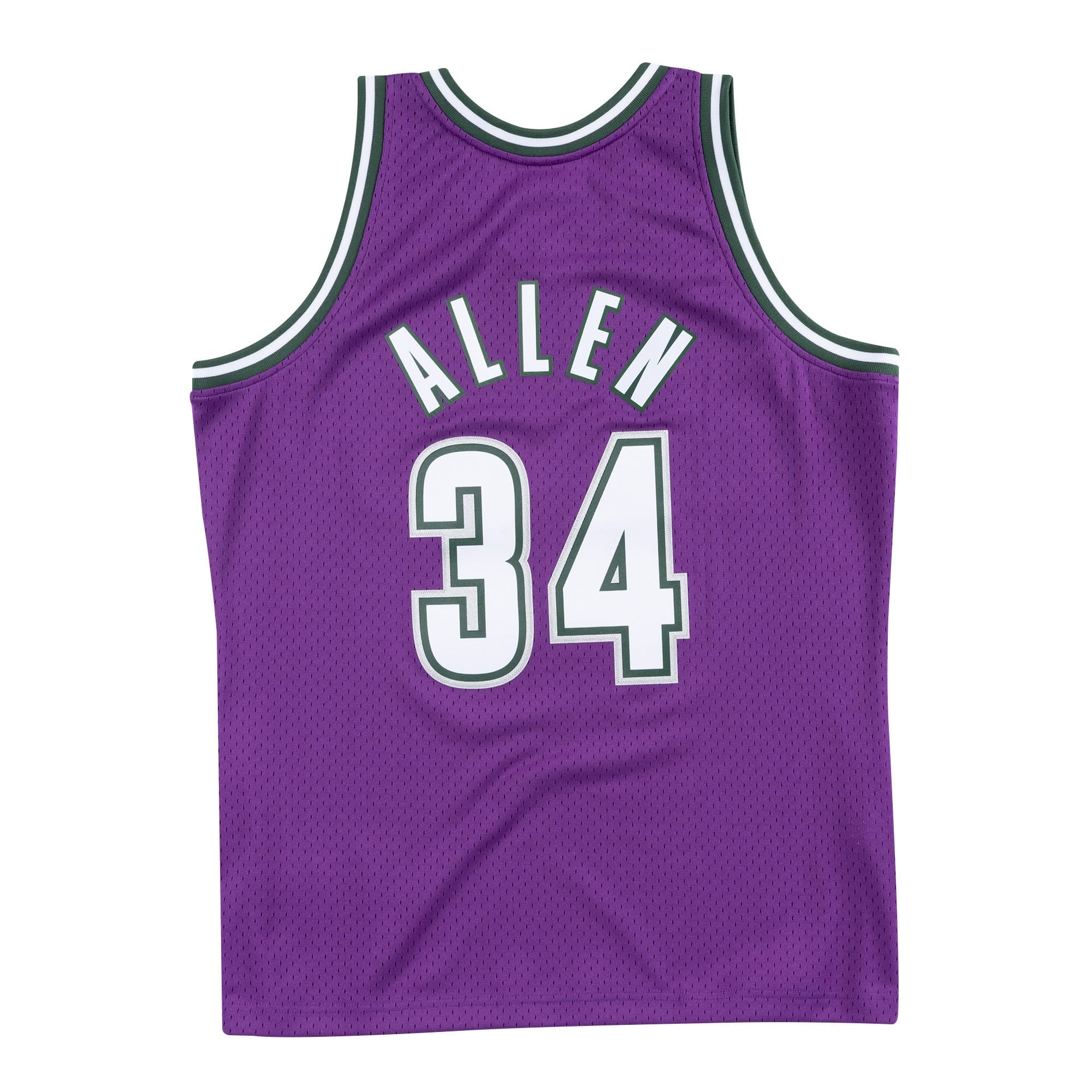 Ray Allen #34 Milwaukee Bucks 2000-01 Mitchell & Ness Swingman NBA Jersey Purple