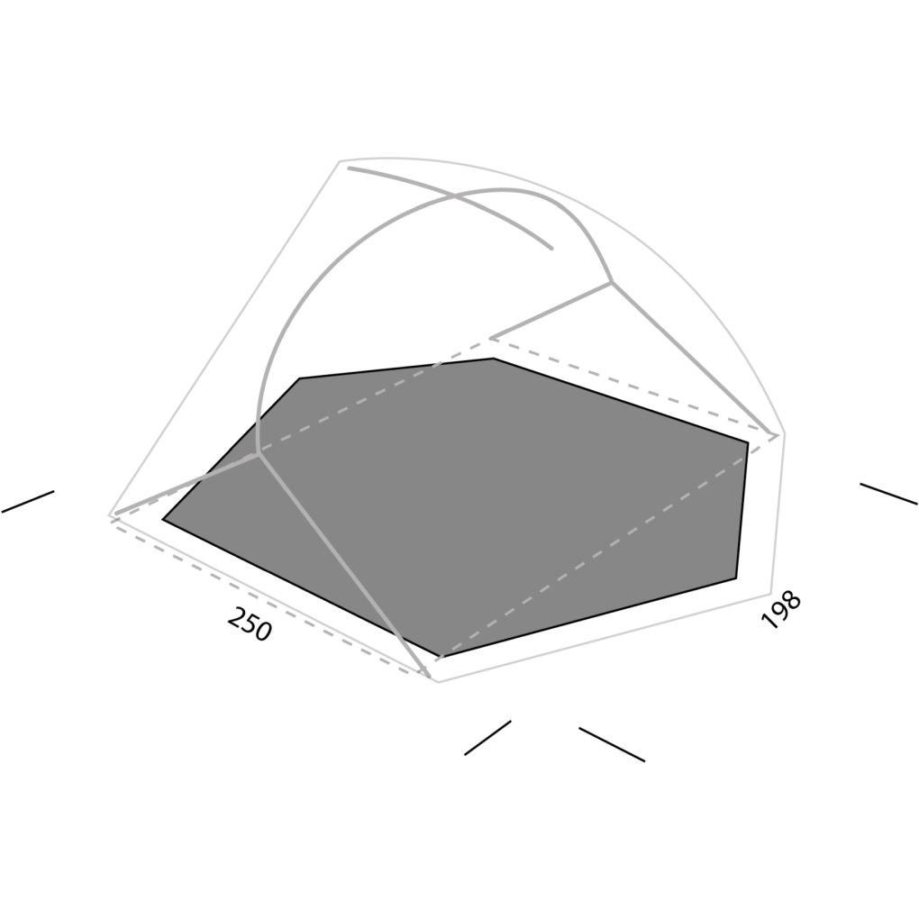 Exped Lyra II Extreme Footprint - moraine