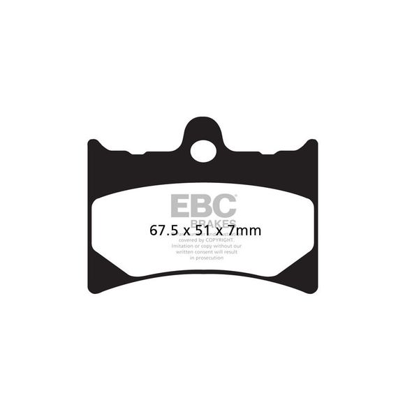 EBC Organic Front Brake PadsRef: FA126 / 17220241