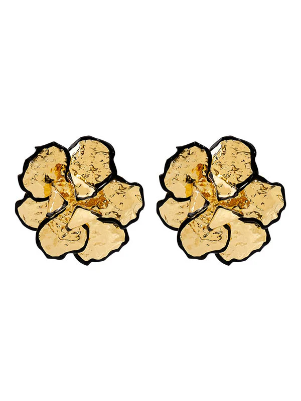 Flower Shape Drop Earrings