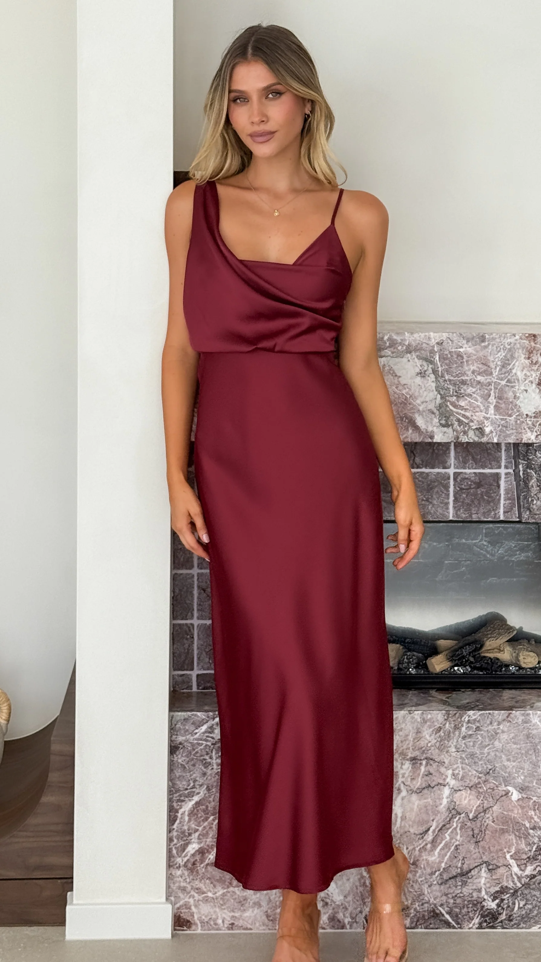 Audrey Maxi Dress - Wine