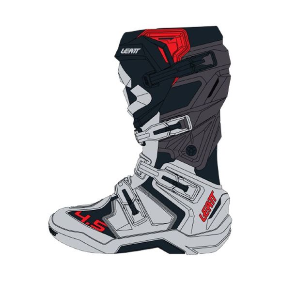 Leatt 4.5 2026 cross Boots - Black / RedRef: LB0777
