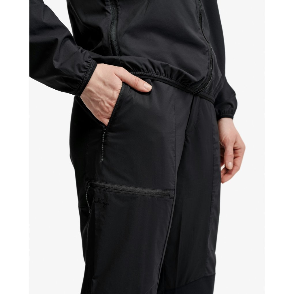 Lundhags Tived Light Windbreaker Pants Women - Black 10000