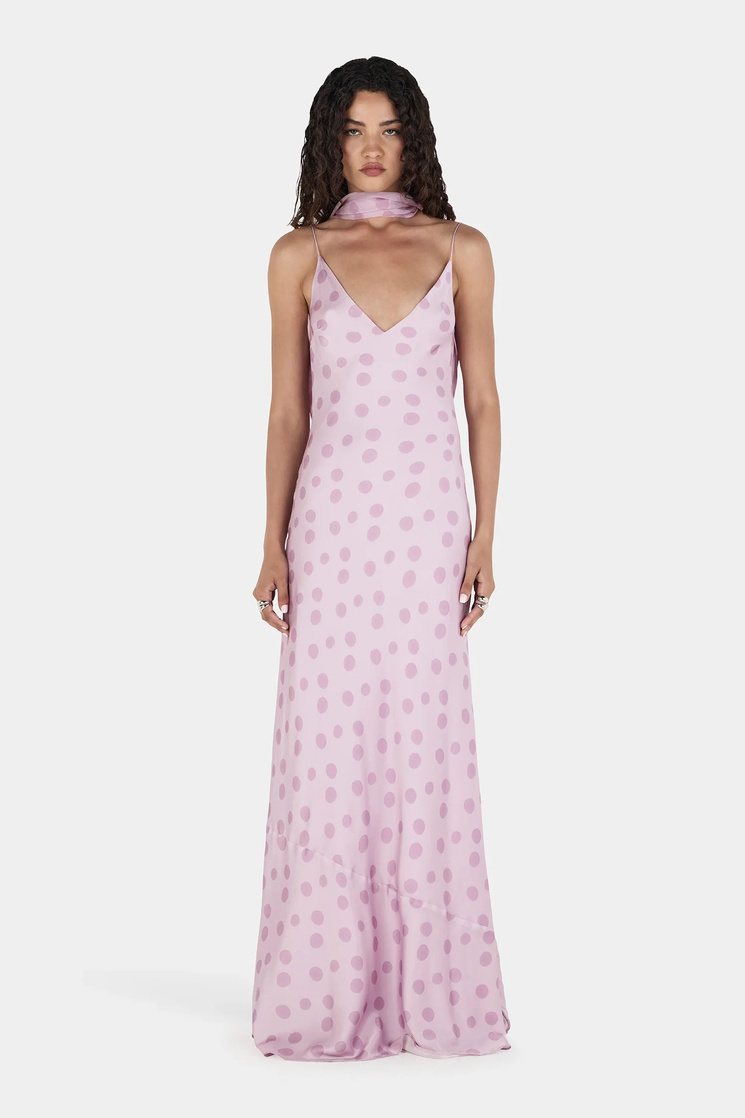 Hayley Dress Light Pink Spot