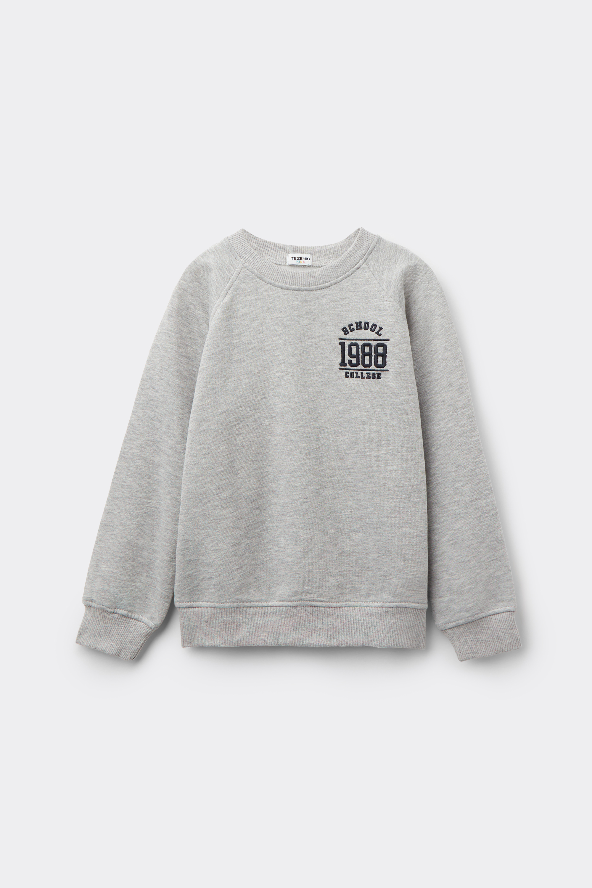 Boys’ Thick Round-Neck Sweatshirt with Print