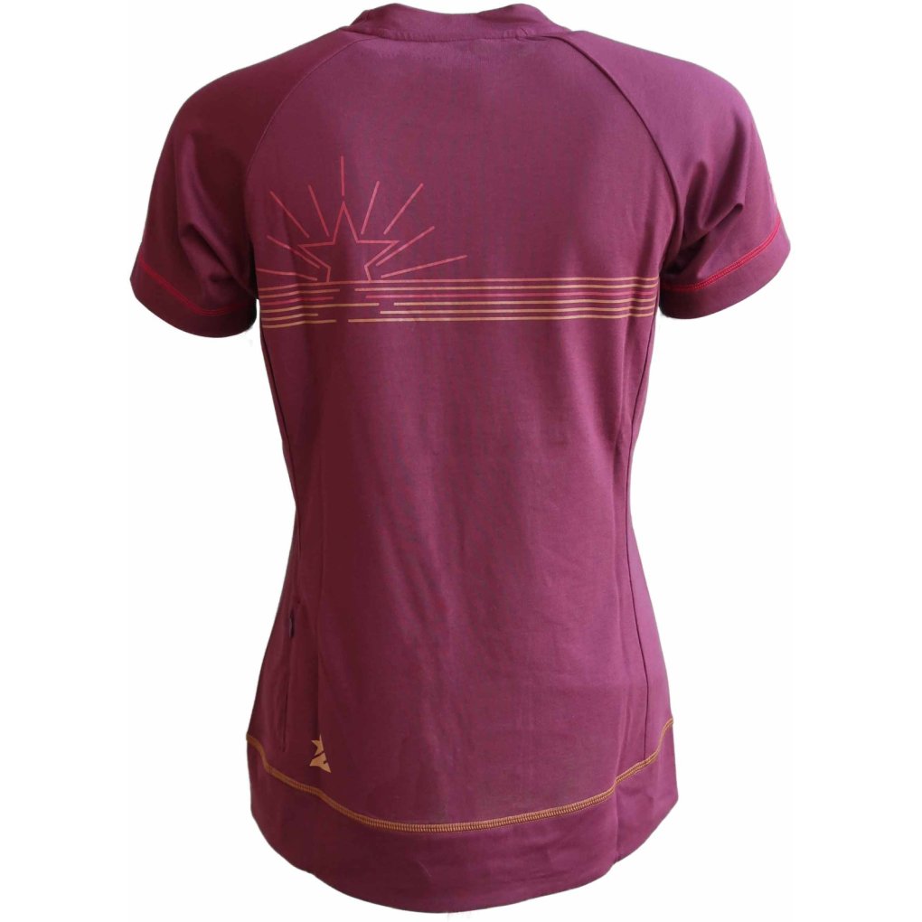 Zimtstern PureFlowz Eco Short Sleeve Shirt Women - Windsor Wine