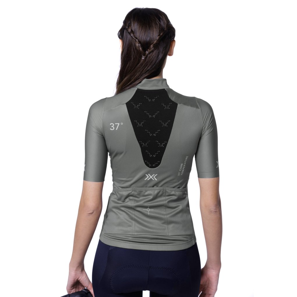 X-Bionic Corefusion Ride Shortsleeve Jersey Women - rhino grey