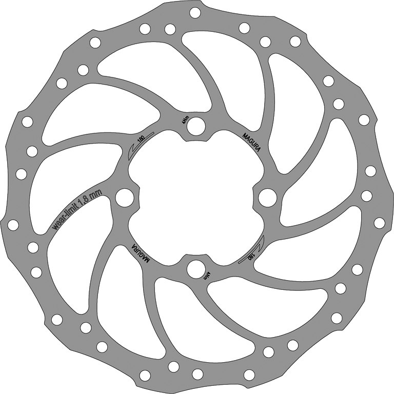 Magura Storm Disc Brake Rotor - 4-Bolt | for Rohloff Speedhub