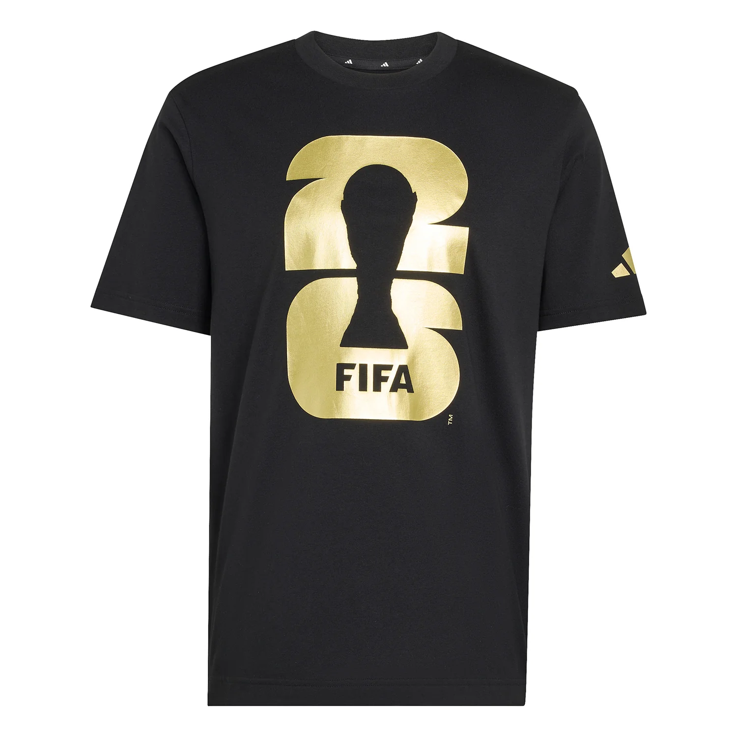 2026 Soccer Fan Collection Official Emblem Black T-Shirt - Men's