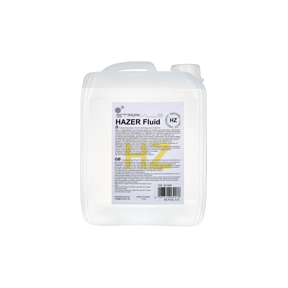 Stairville Hazefluid 5L Water Based – Thomann Ireland