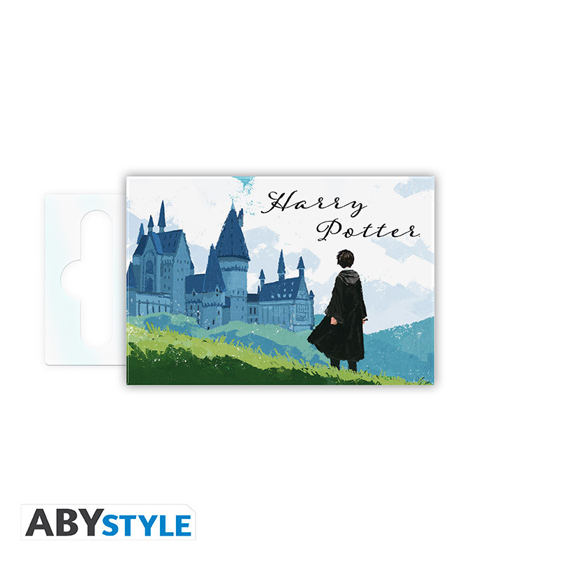 HARRY POTTER Standard Magnet Harry & Hogwarts