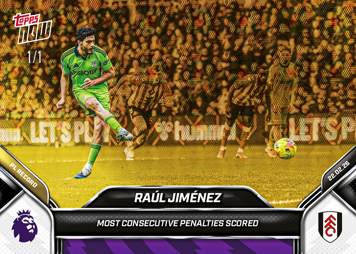 Raúl Jiménez - 2025-26 Premier League Topps NOW® - Card 142 - PR: 280
