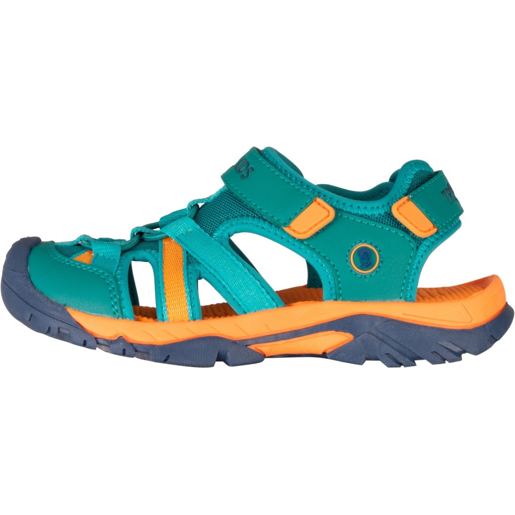 Trollkids Stavanger XT Sandals Kids - Sea Green/Sahara Sunset/Madeira Blue