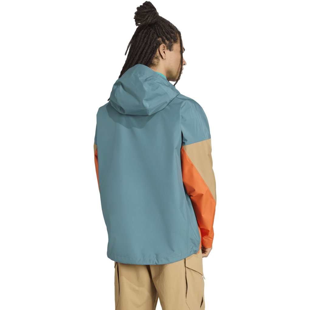 adidas TERREX Xploric 2.5L Climaproof Anorak Men - preloved teal/cardboard/semi impact orange JL9753