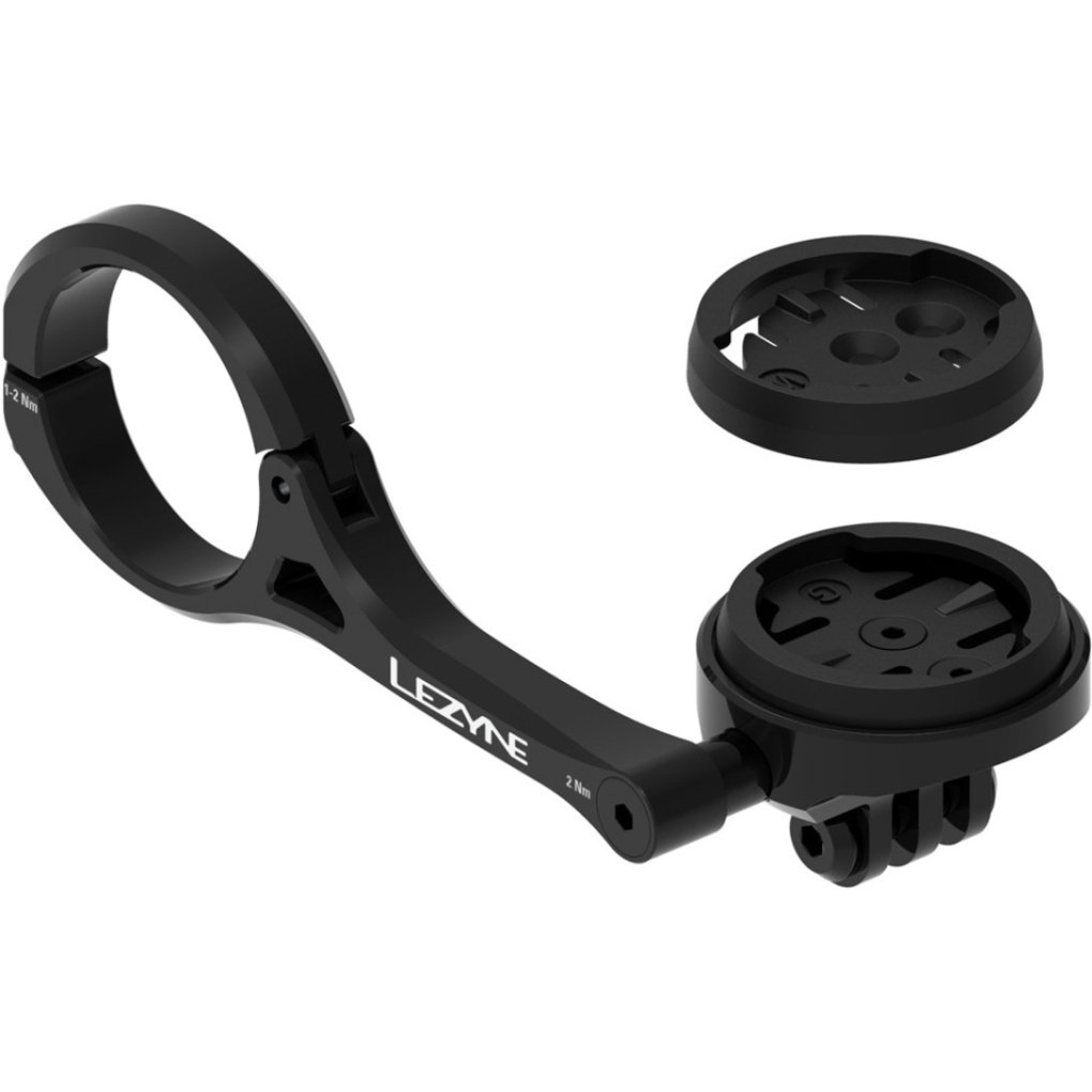 Lezyne Garmin/Wahoo GPS Forward Handlebar Mount with GoPro Mount - black