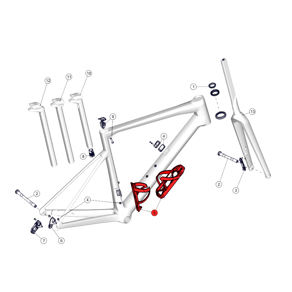 BMC Aero Cage Set for Teammachine SLR01 / SLR  (MY 2021) - 30000698