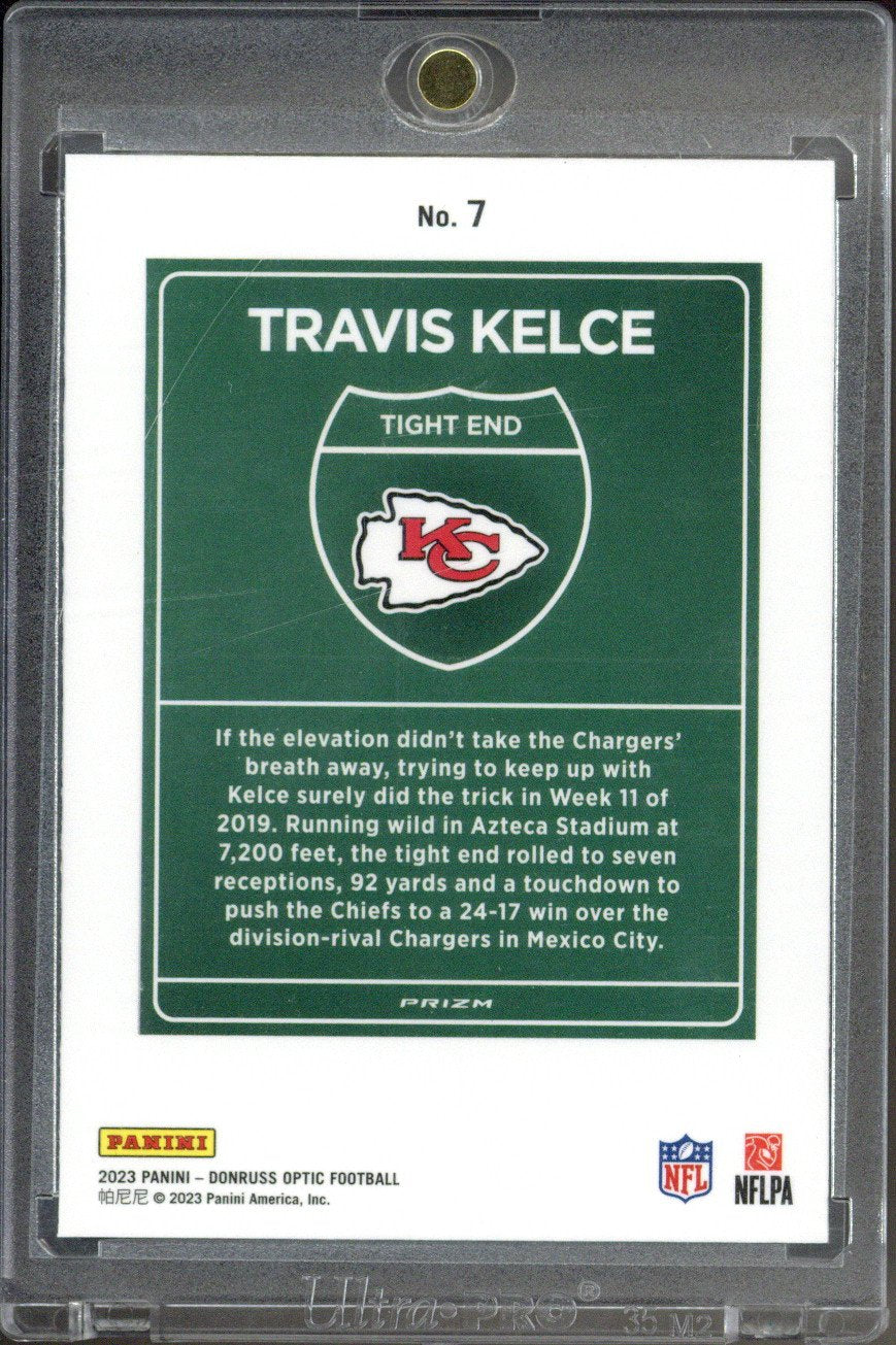 2023 Panini Donruss Optic Travis Kelce International Downtown #7