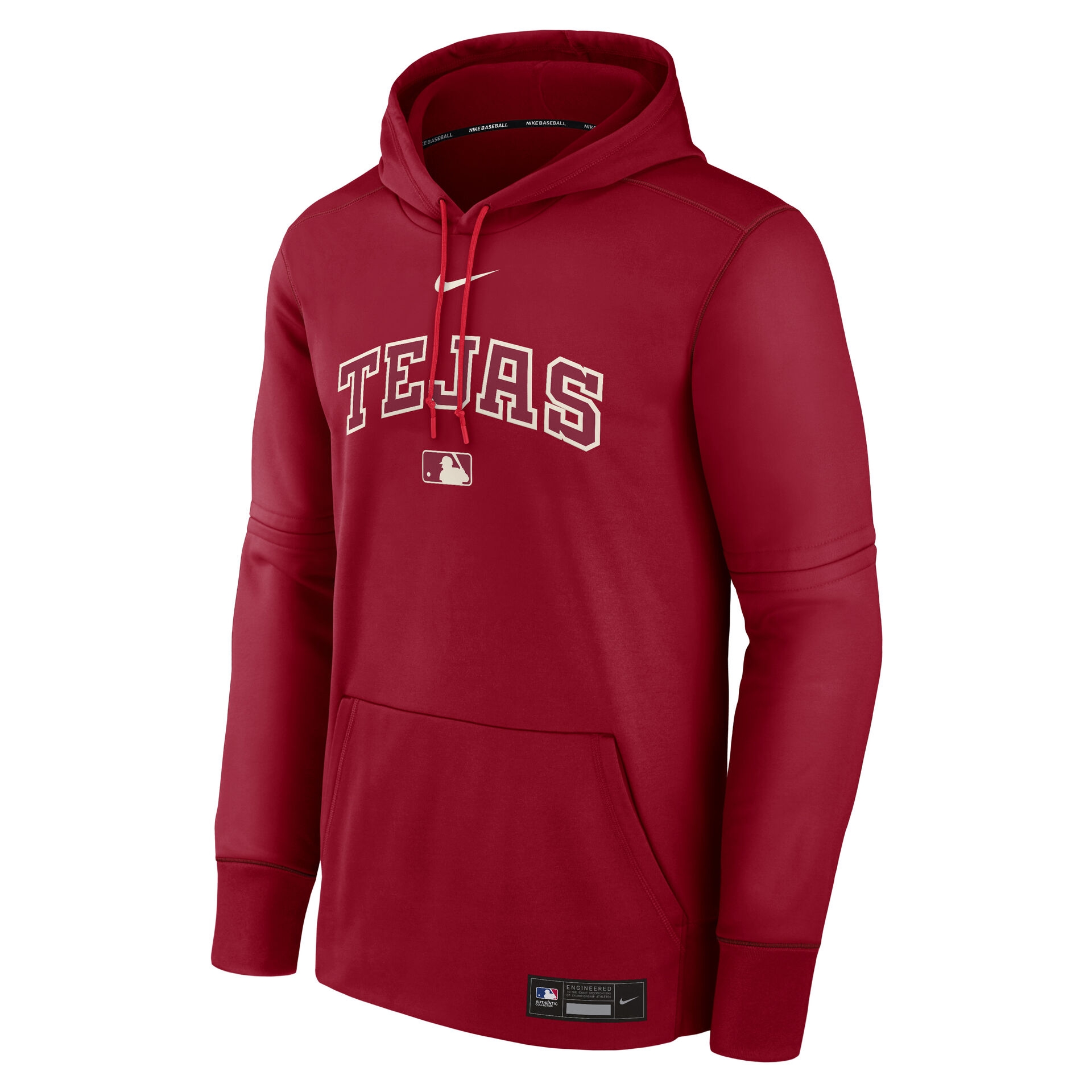 Texas Rangers City Connect 2026 MLB Authentic Therma Hoodie Red