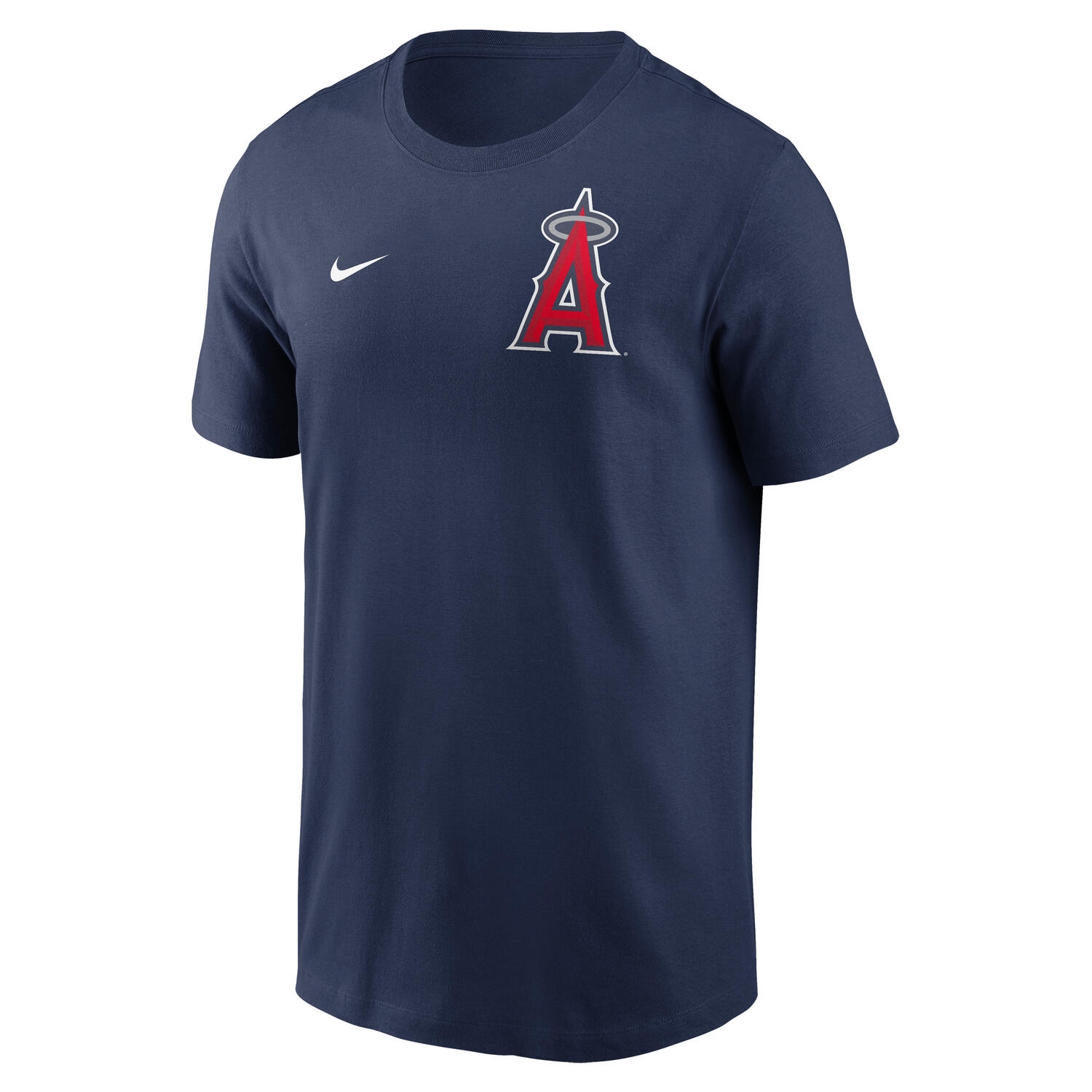 Los Angeles Angels 2-Hit Nike Cotton T-Shirt Navy