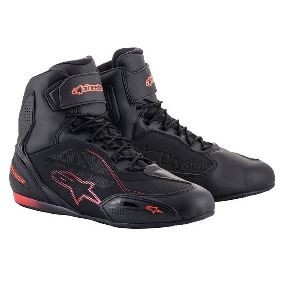 Alpinestars Faster -3 Drystar - Fluo - Black / Rouge Motorcycle SneakersRef: Ap12635-C48960
