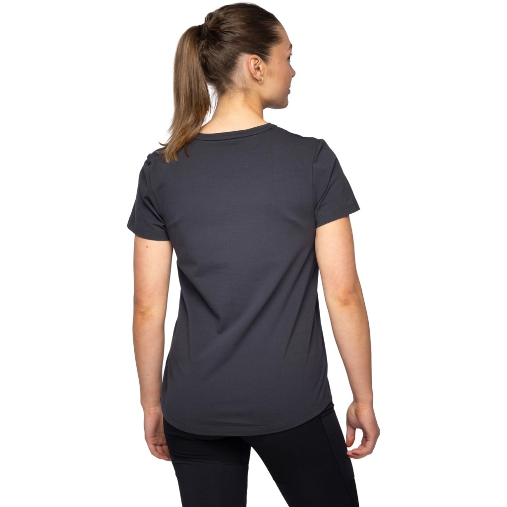 Bergans Nordmarka Organic Cotton Print Tee Women - dark shadow grey/dark shadow grey sunset