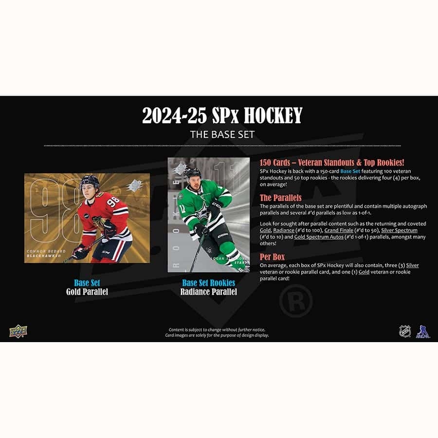 2024/25 Upper Deck SPx Hockey NHL Hobby Box