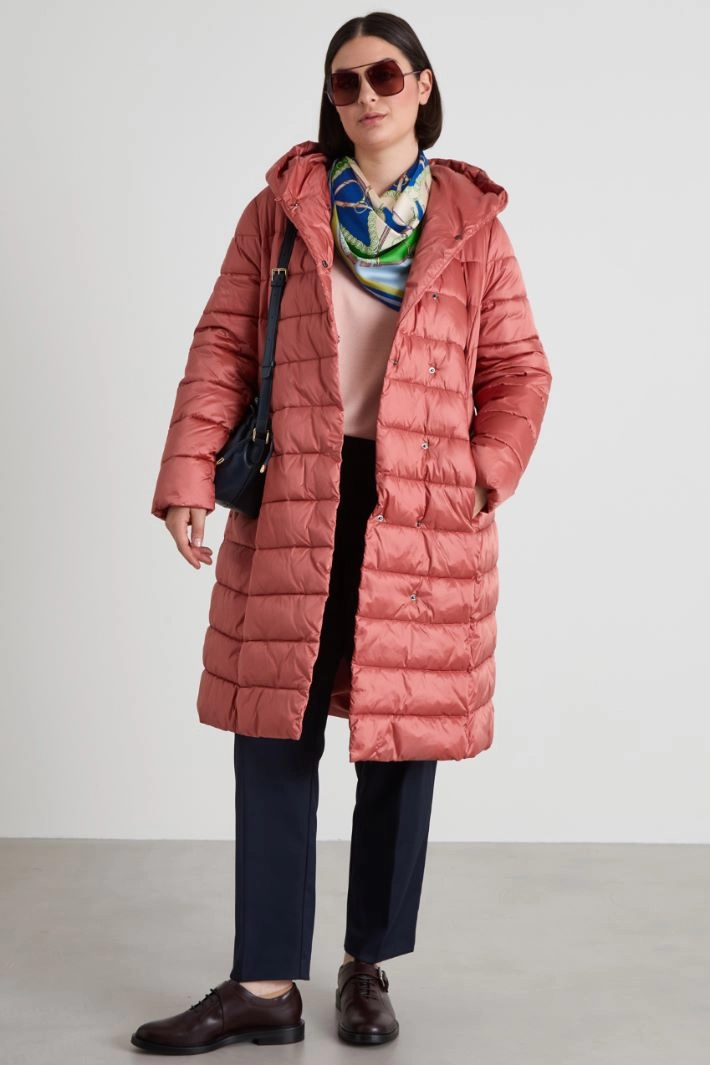 Hooded puffer - ANTIQUE PINK