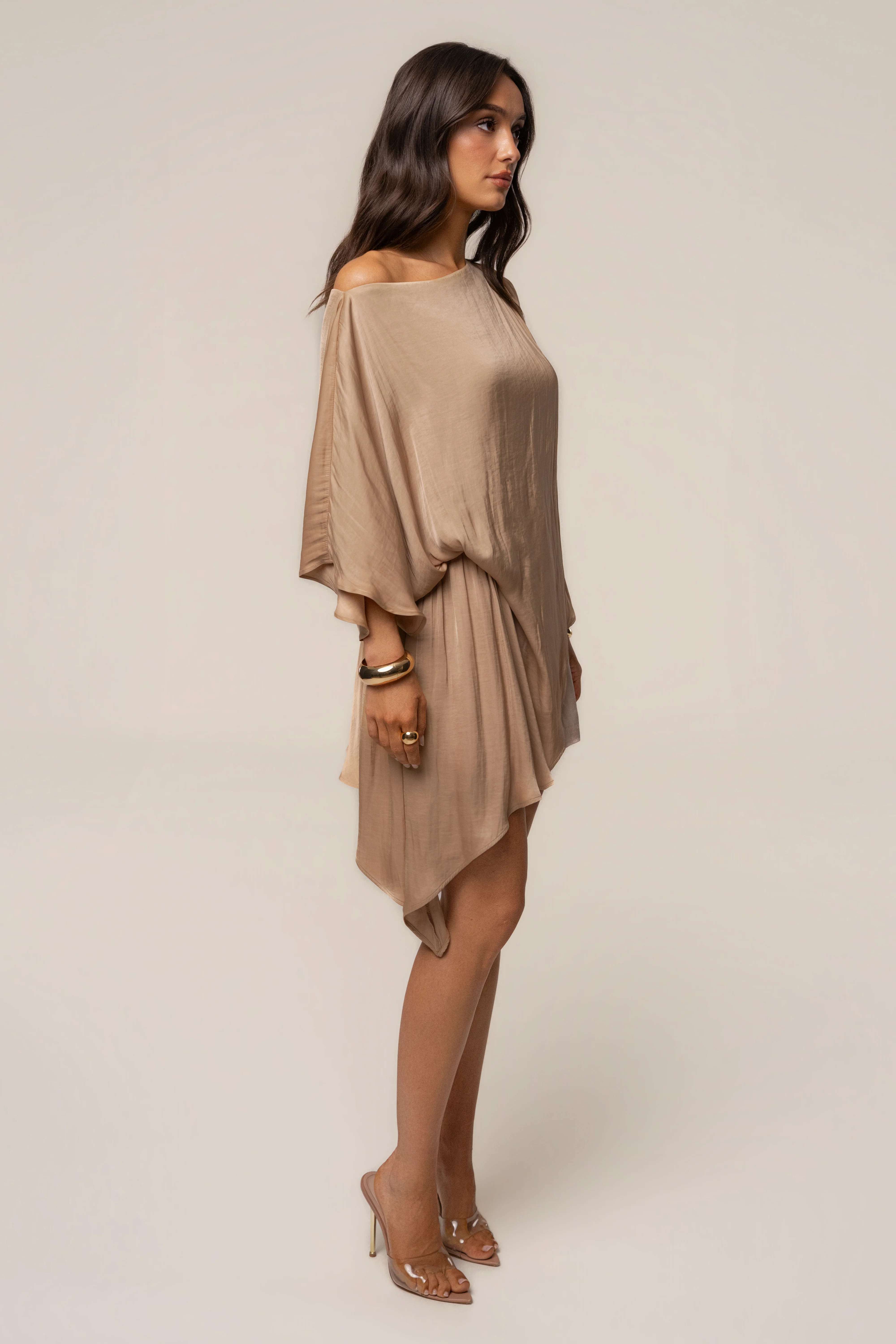 Tan Brisa Drape Top